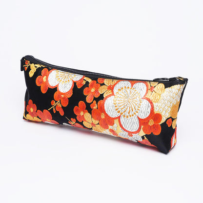 Kimono Obi Silk Piccolo Bag – Plum Blossom