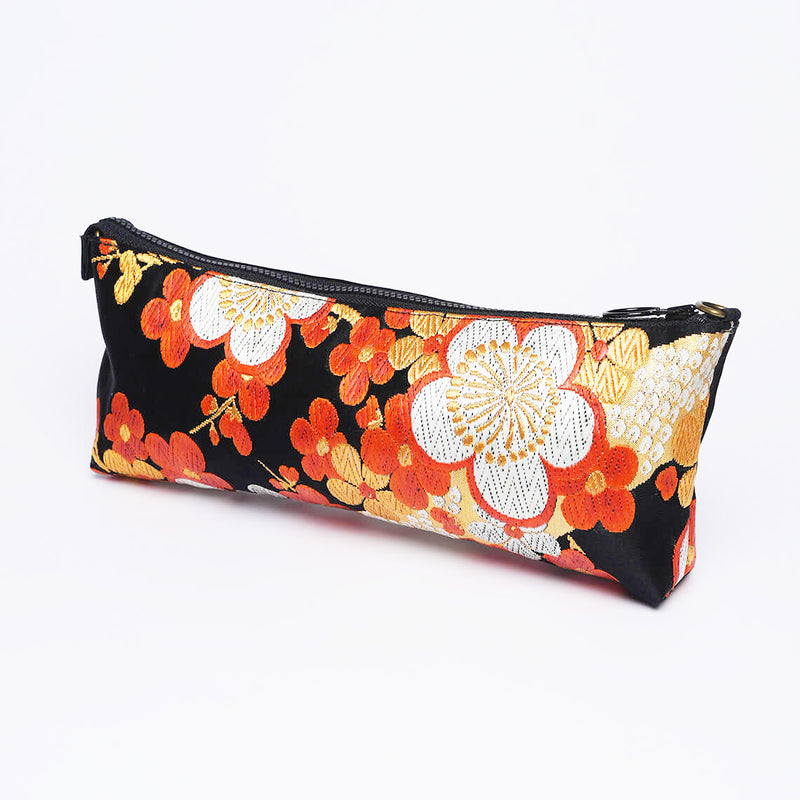 Kimono Obi Silk Piccolo Bag – Plum Blossom
